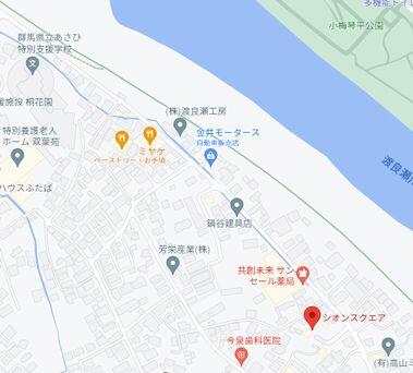 シオンスクエア（Google Mapより）